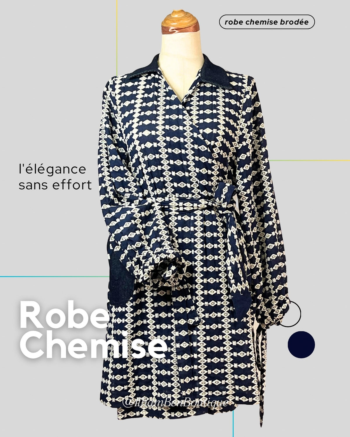 Robe Chemise Brodée